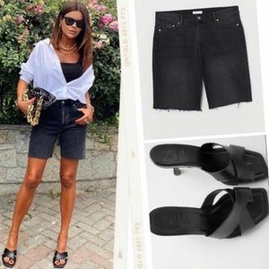 NWT ZARA BLOGGER FAV CROSS STRAPPED LEATHER HEELS